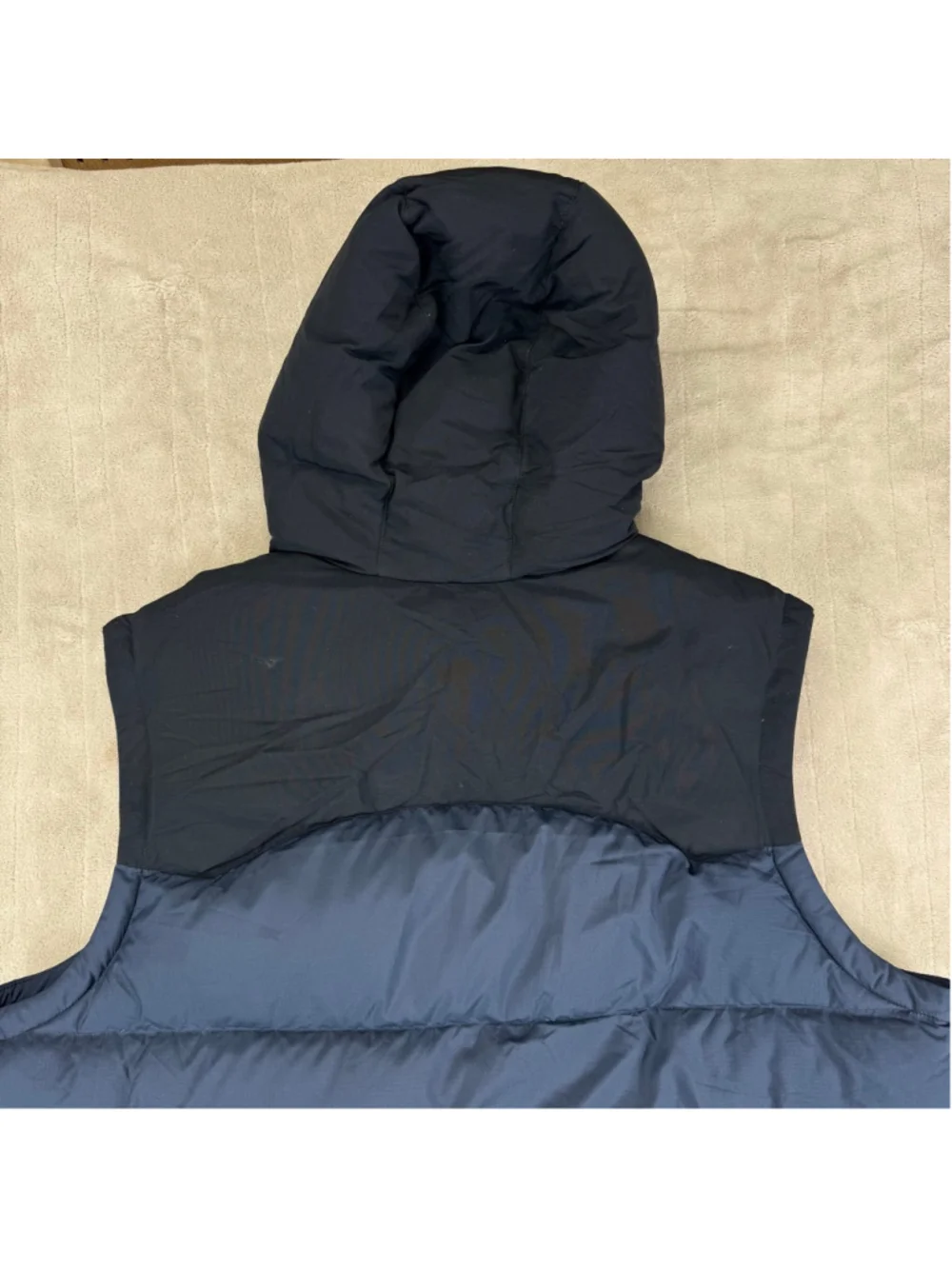 Men's L.L.Bean Mountain Classic Hooded Down Vest XXXL Tall Navy Black